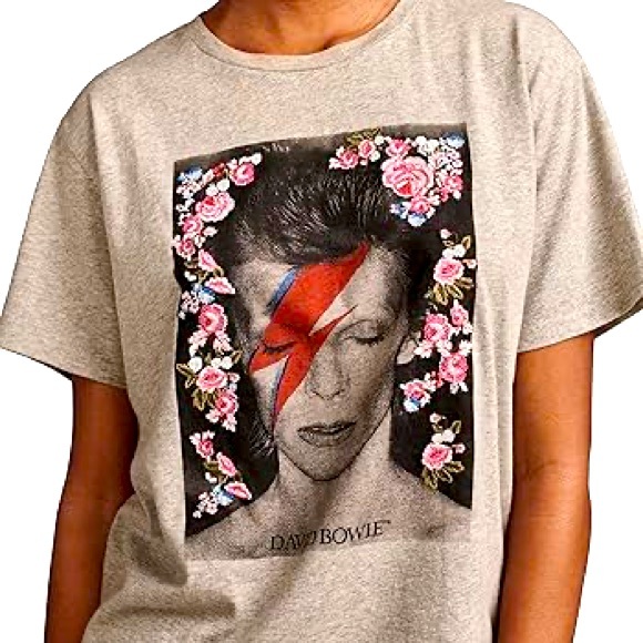 Lucky Brand Tops - Lucky Brand Gray Bowie Tee